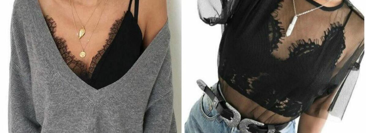 A bralette viselése A bralette stílusos viselése